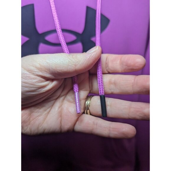 Under Armour Women's Size Medium Fleece BL Hdy Vivid Magenta Pullover Hoodie - Picture 5 of 14